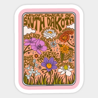 South Dakota Wildflowers Sticker